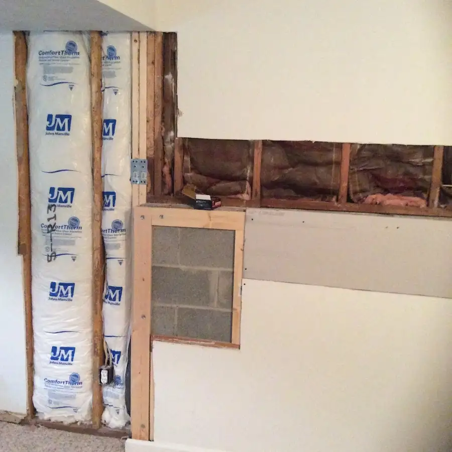 Wall insulation replacement during Structural Drying in Pasco